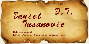 Daniel Tušanović vizit kartica